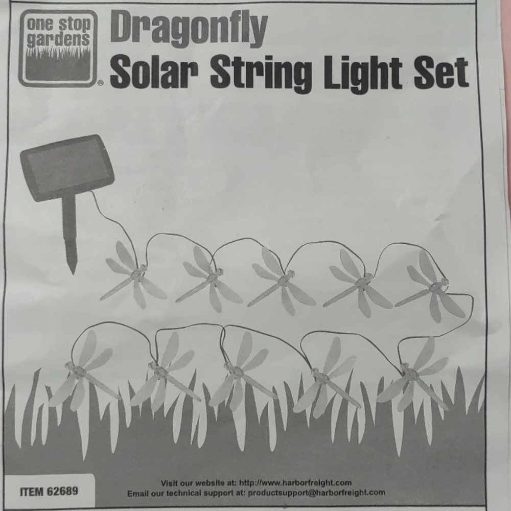 Dragonfly Solar String light Set -New - Picture 3 of 4